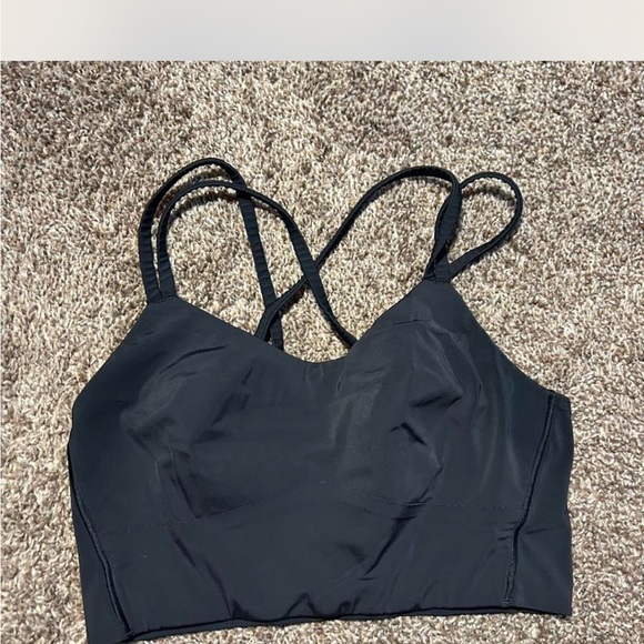 lululemon athletica Other - Long line lululemon Black Strappy Sports Bra